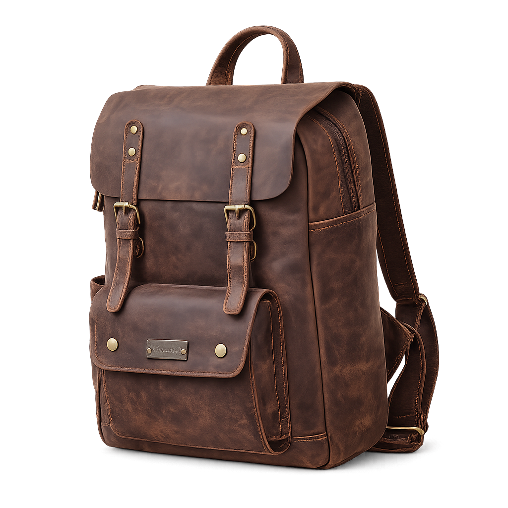 Hunter’s Leather Backpack | Handmade Vintage Leather Travel Bag | Rugged Everyday Carry